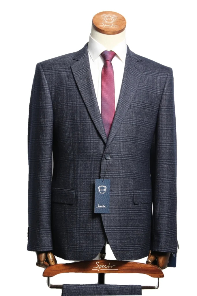 Мужской костюм "Марс" синий двойка slim fit