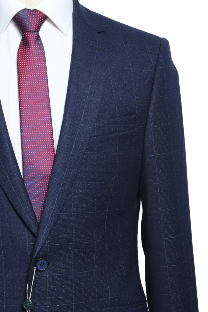 Мужской костюм "Нэрвис" синий двойка slim fit
