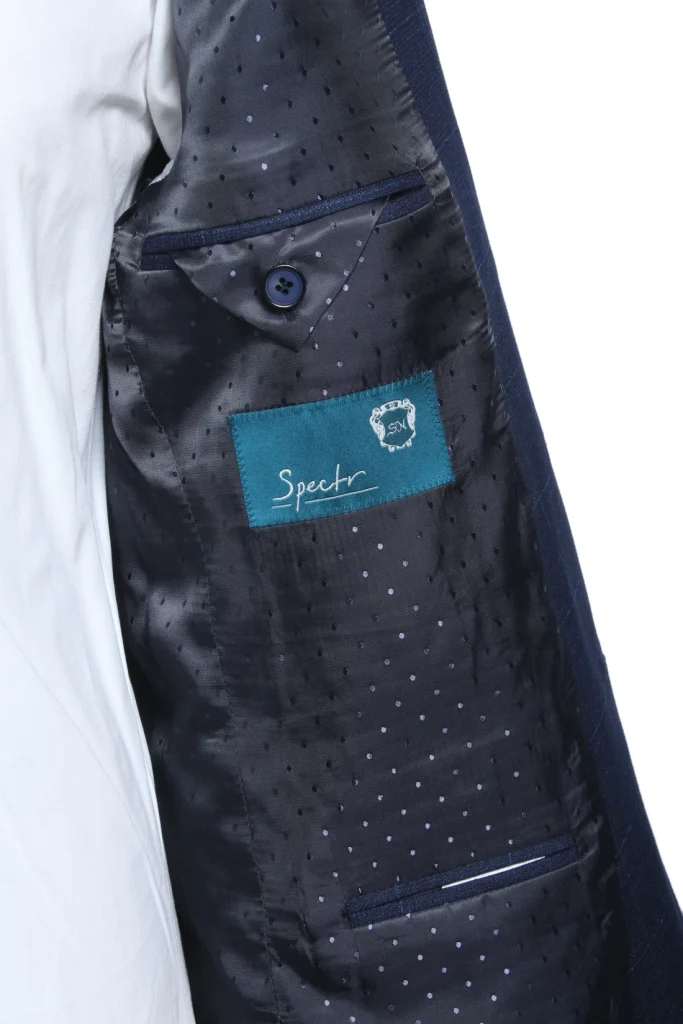 Мужской костюм "Нэрвис" синий двойка slim fit