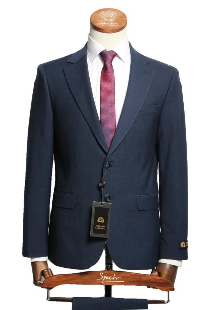 Мужской костюм "Реймс" синий двойка slim fit