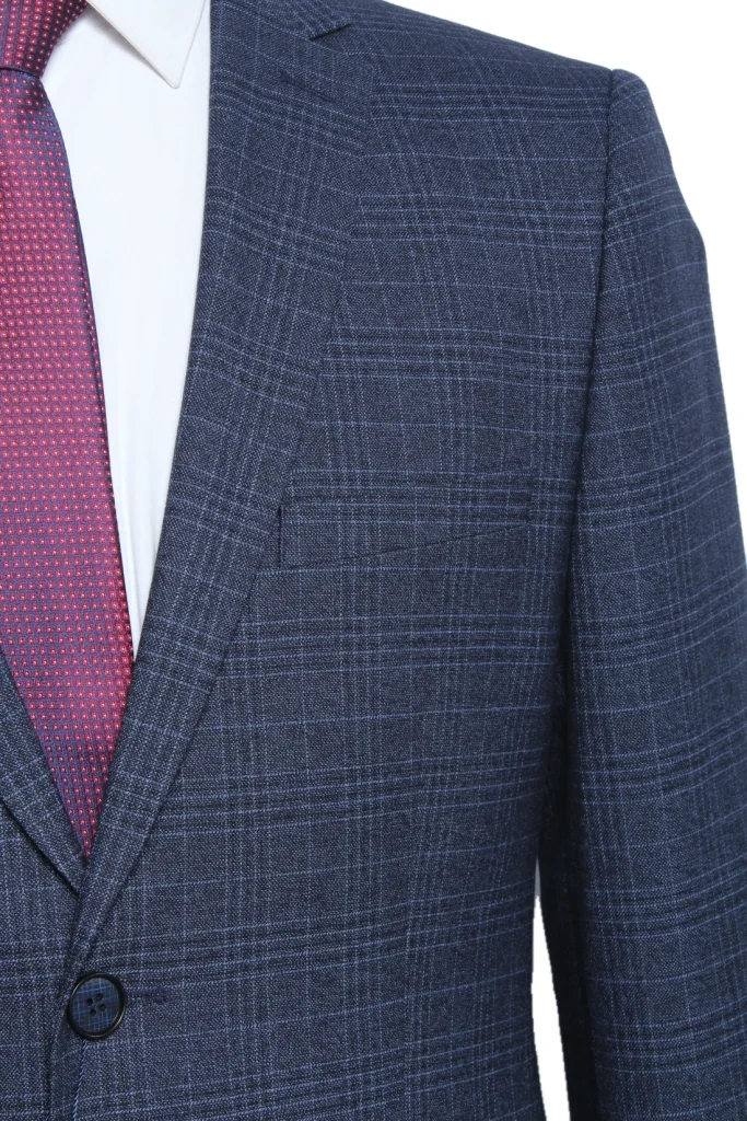 Мужской костюм "Родос" синий двойка slim fit