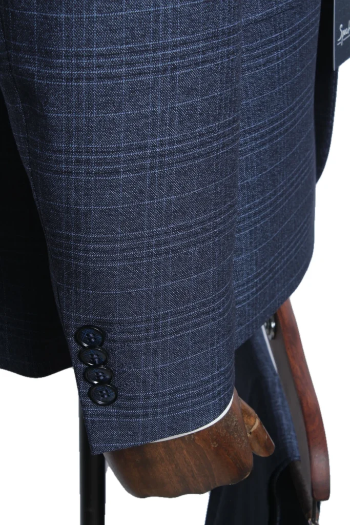 Мужской костюм "Родос" синий двойка slim fit
