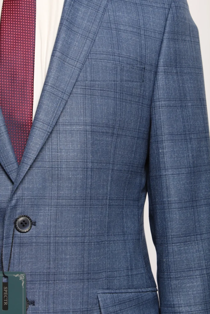 Мужской костюм "Салвотини" св-синий двойка slim fit