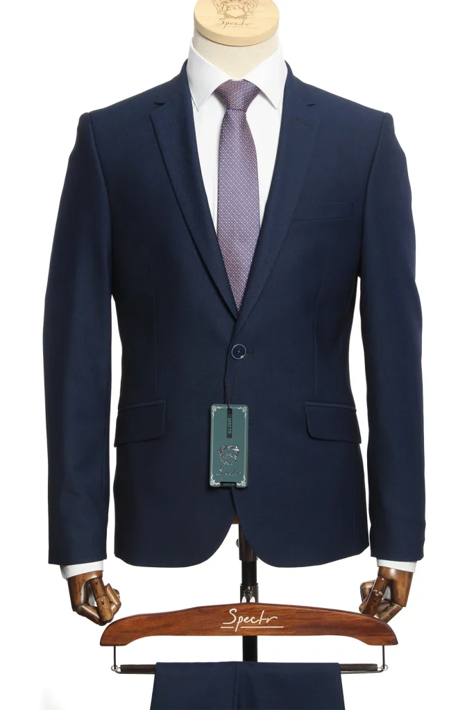 Мужской костюм "Сантино" синий двойка Slim fit