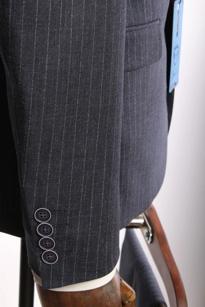 Мужской костюм "Стив" серый двойка slim fit