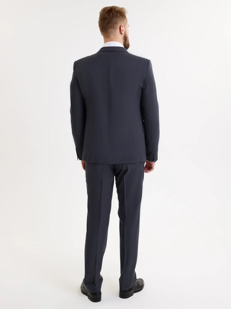 Мужской костюм "Стив" серый двойка slim fit