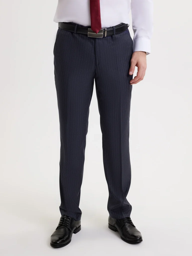 Мужской костюм "Стив" серый двойка slim fit