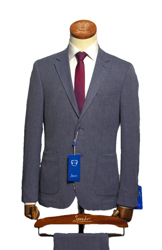Мужской костюм "Томас" синий двойка slim fit