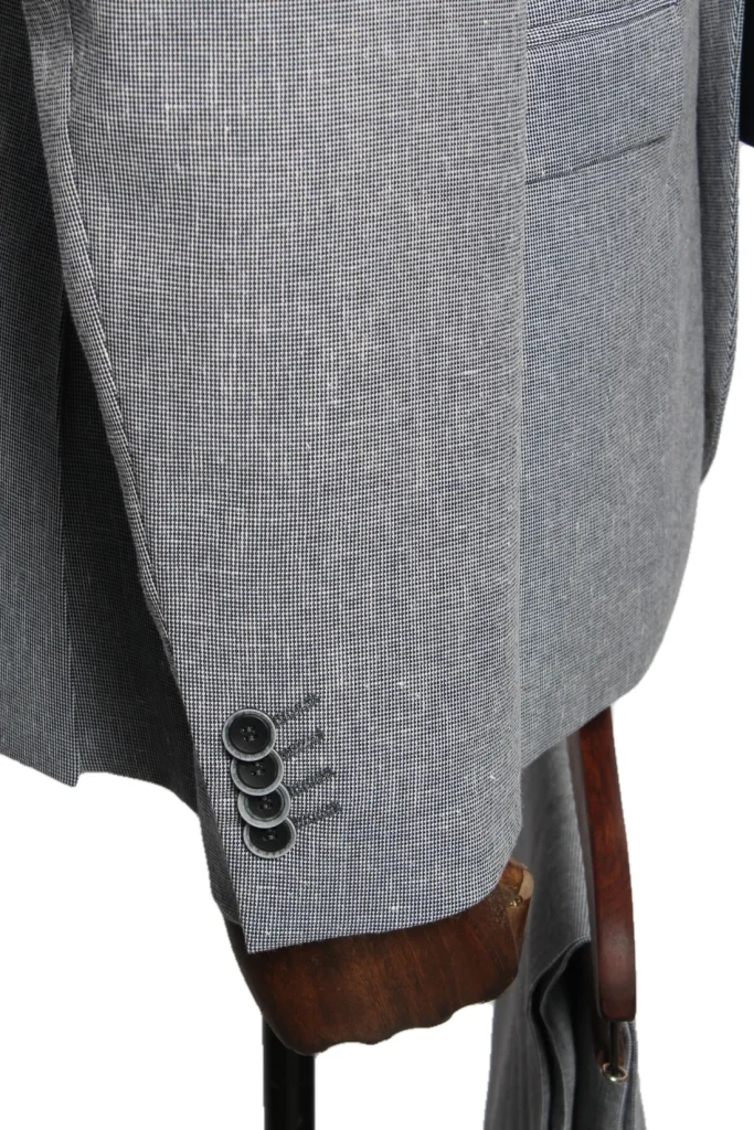Мужской костюм "Фейшен" серый двойка slim fit