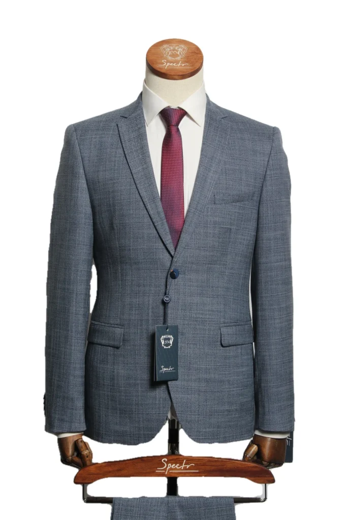 Мужской костюм "Феникс" синий двойка slim fit