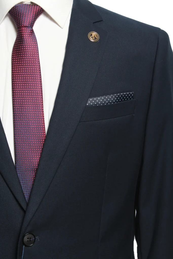 Мужской костюм "Цезарь" синий двойка slim fit