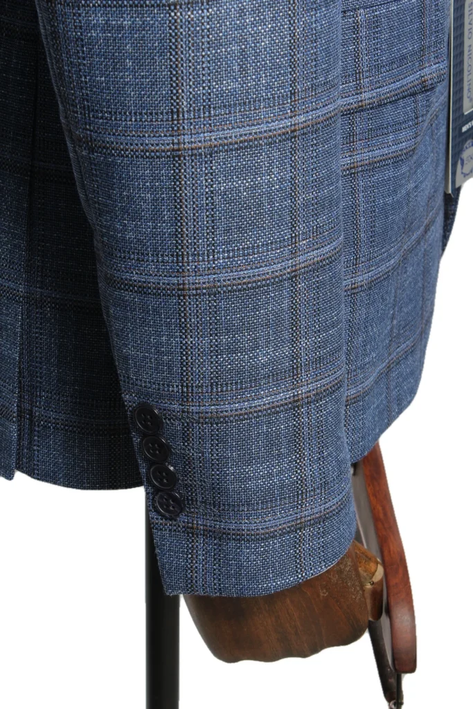Мужской пиджак "Бест" синий slim fit