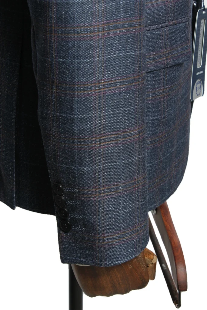 Мужской пиджак "Озон" синий slim fit