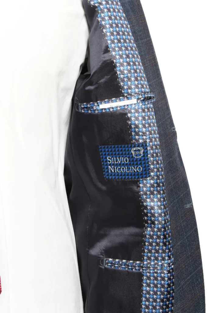 Мужской пиджак "Озон" синий slim fit