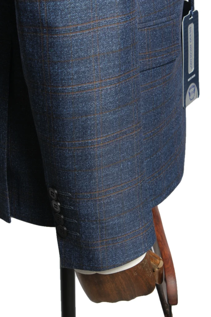 Мужской пиджак "Символ" синий slim fit