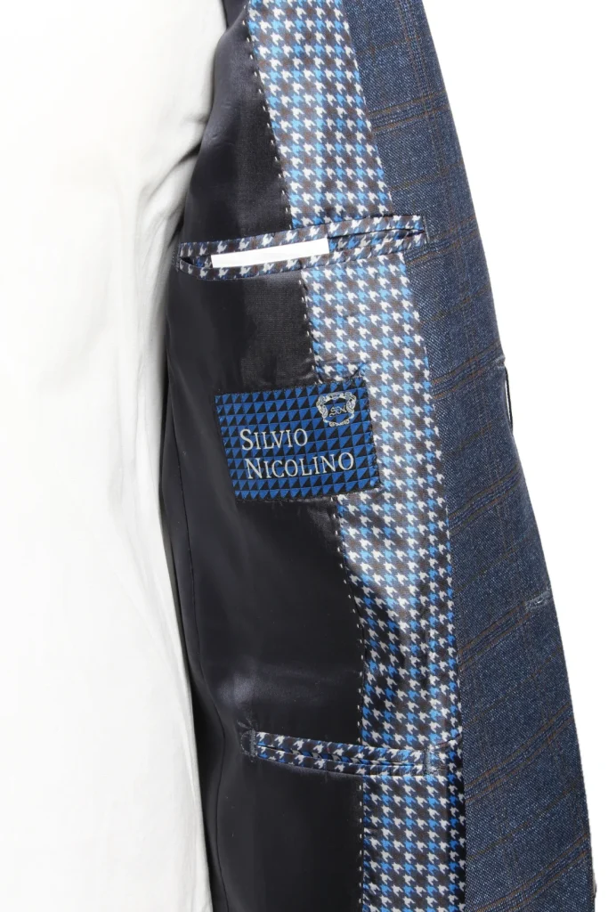 Мужской пиджак "Символ" синий slim fit
